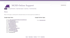 Desktop Screenshot of mcsdonline.org